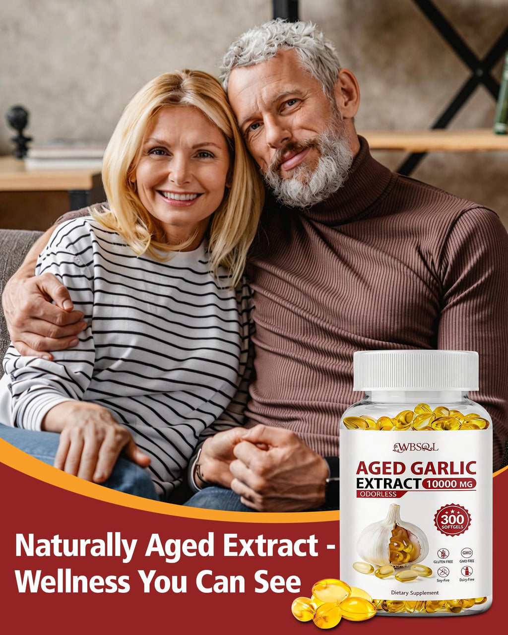 Aged Garlic Extract 10,000 mg 300 Softgels Q4951