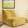Yellow Bean Bag Chair with Memory Foam K2131