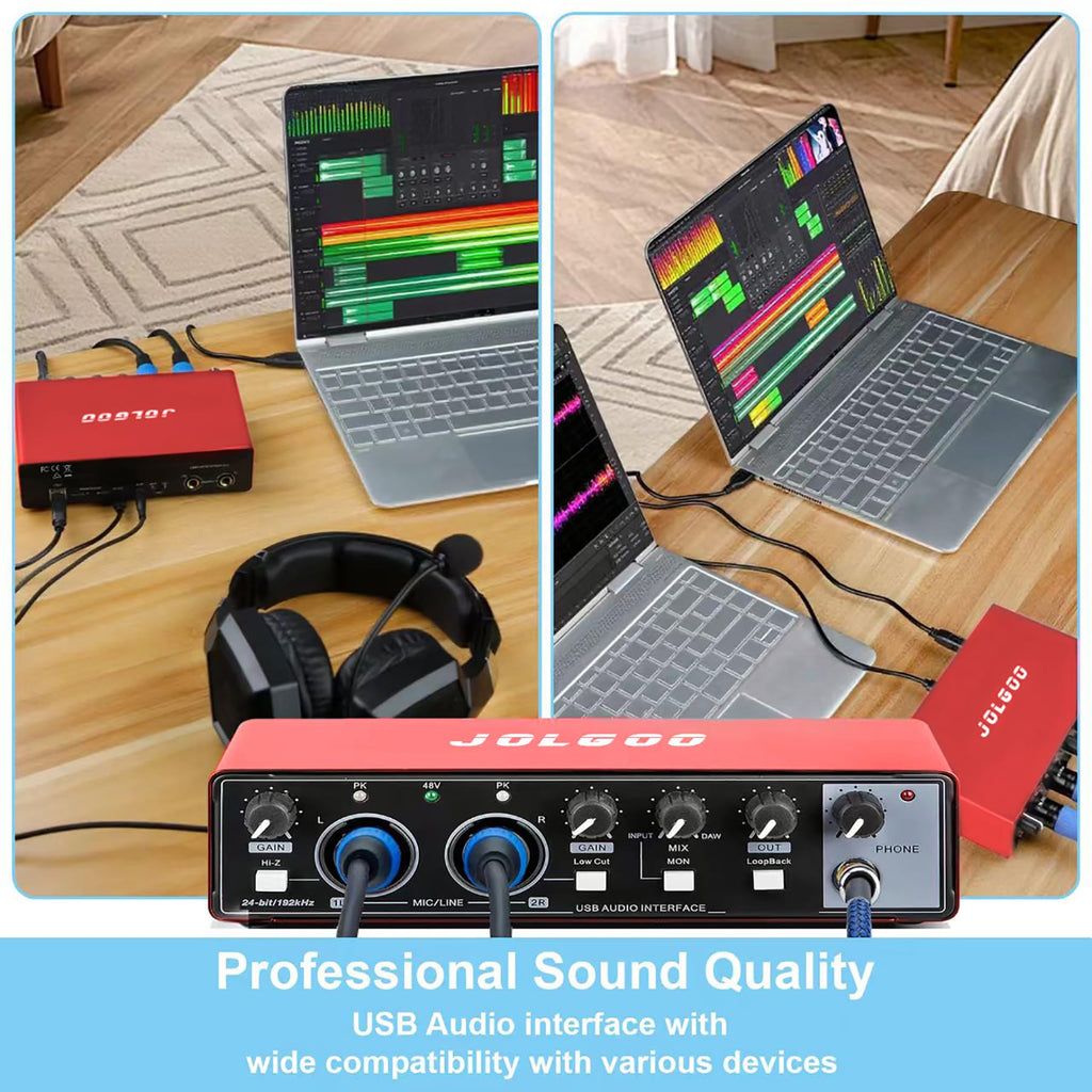 USB Audio Interface, Red 24-Bit/192kHz N63176