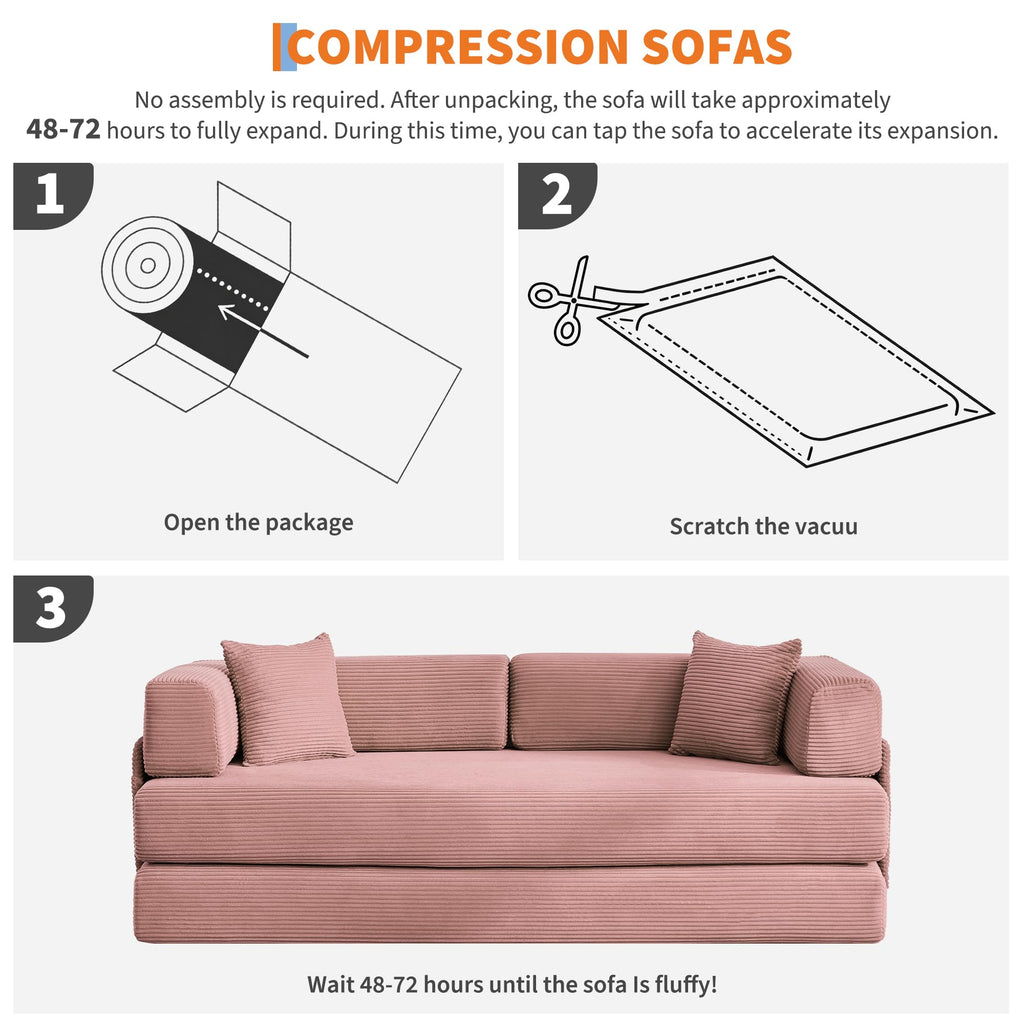 5-in-1 Convertible Sleeper Sofa Bed Z248464
