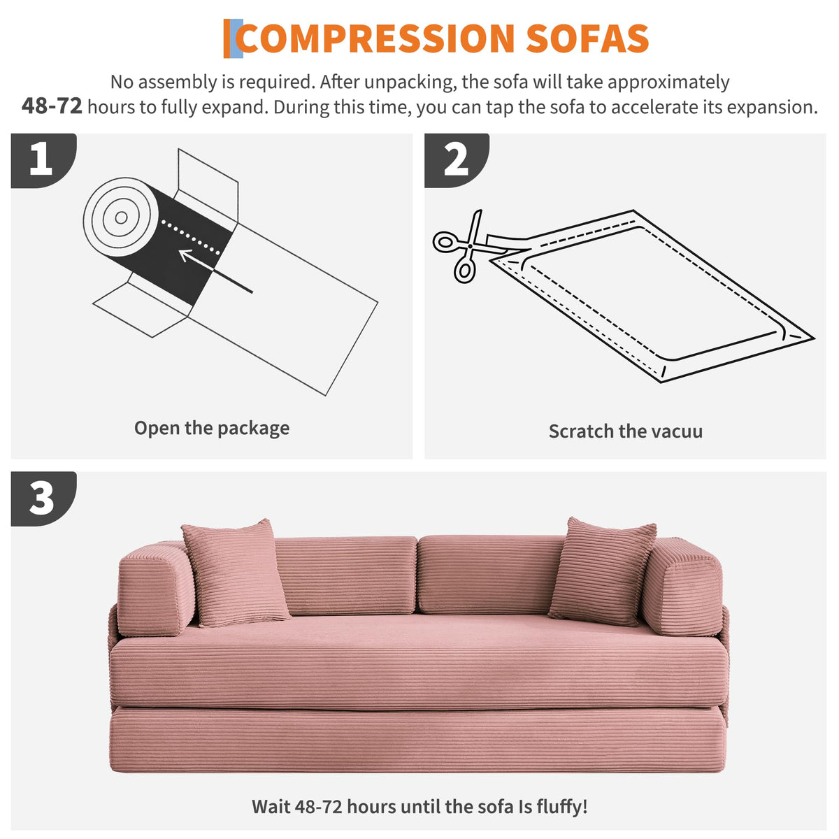5-in-1 Convertible Sleeper Sofa Bed Z248464