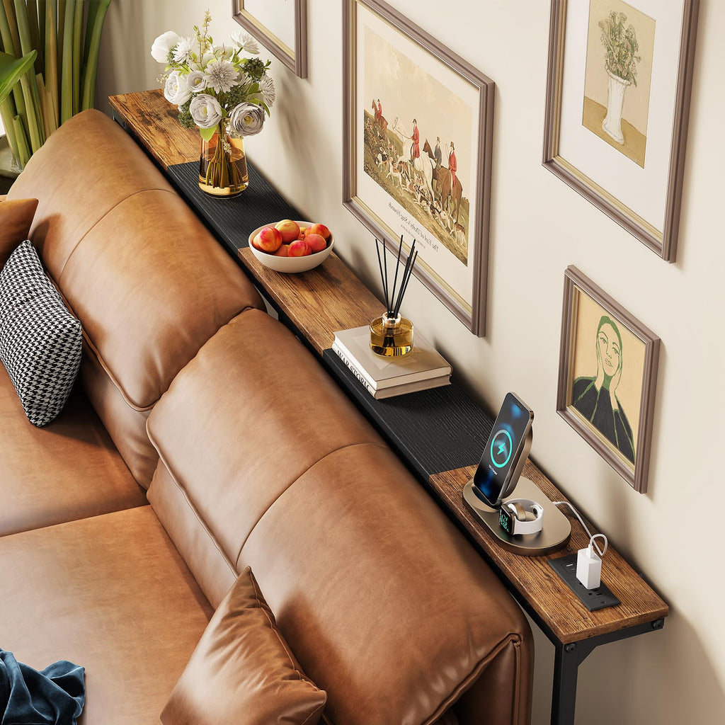 Narrow Console Table with Power Outlet S38704