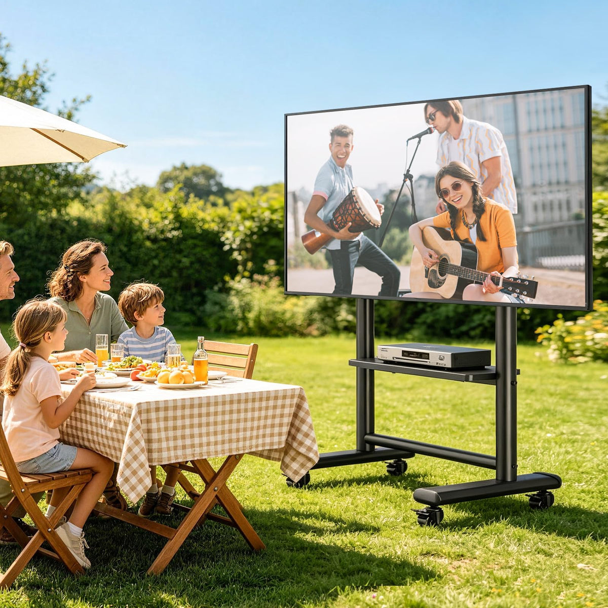 Heavy Duty Rolling TV Stand for 50-98 Inch TVs R4345