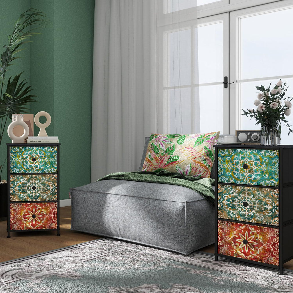 Fabric Drawers 3 Drawers Dresser Z814156