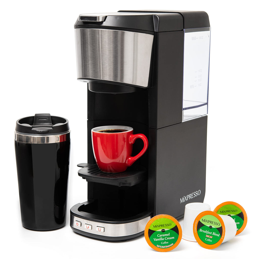 Single Serve Coffee Maker with 14oz Travel Mug C930