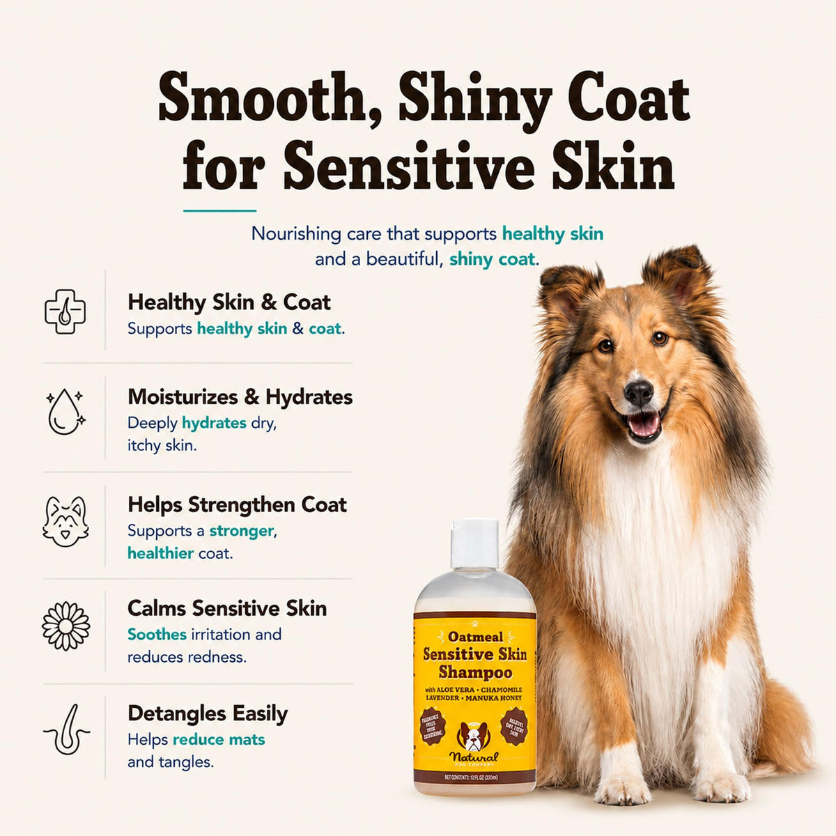 Sensitive Skin Dog Shampoo 12 oz R36311