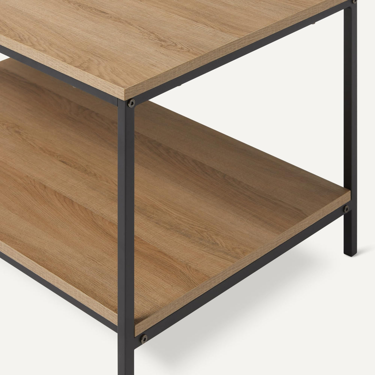 Rectangular Wooden Coffee Table with Bottom Shelf S138222