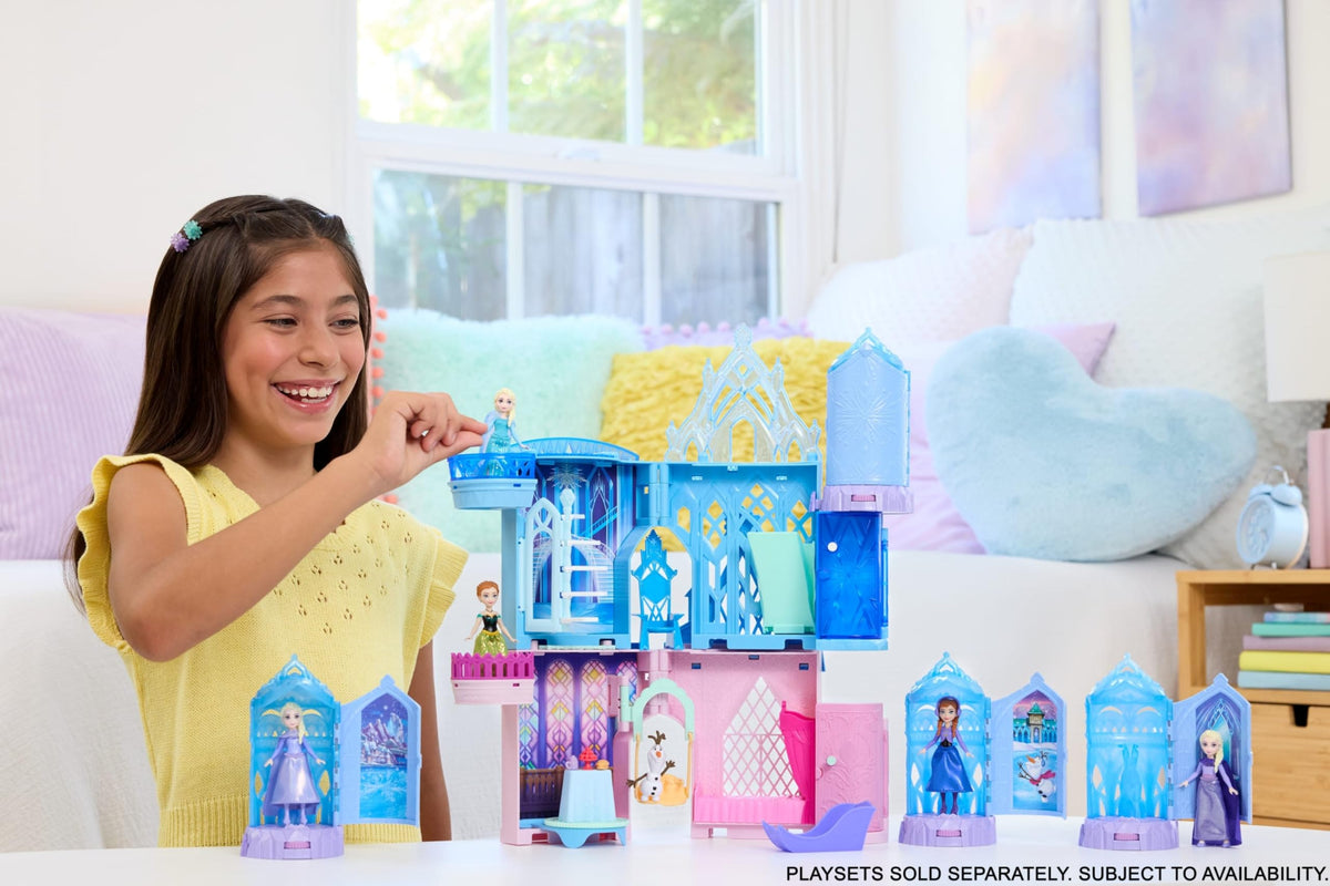 Small Dolls & Mini Castle Playsets with Spinning Doll Reveal M648