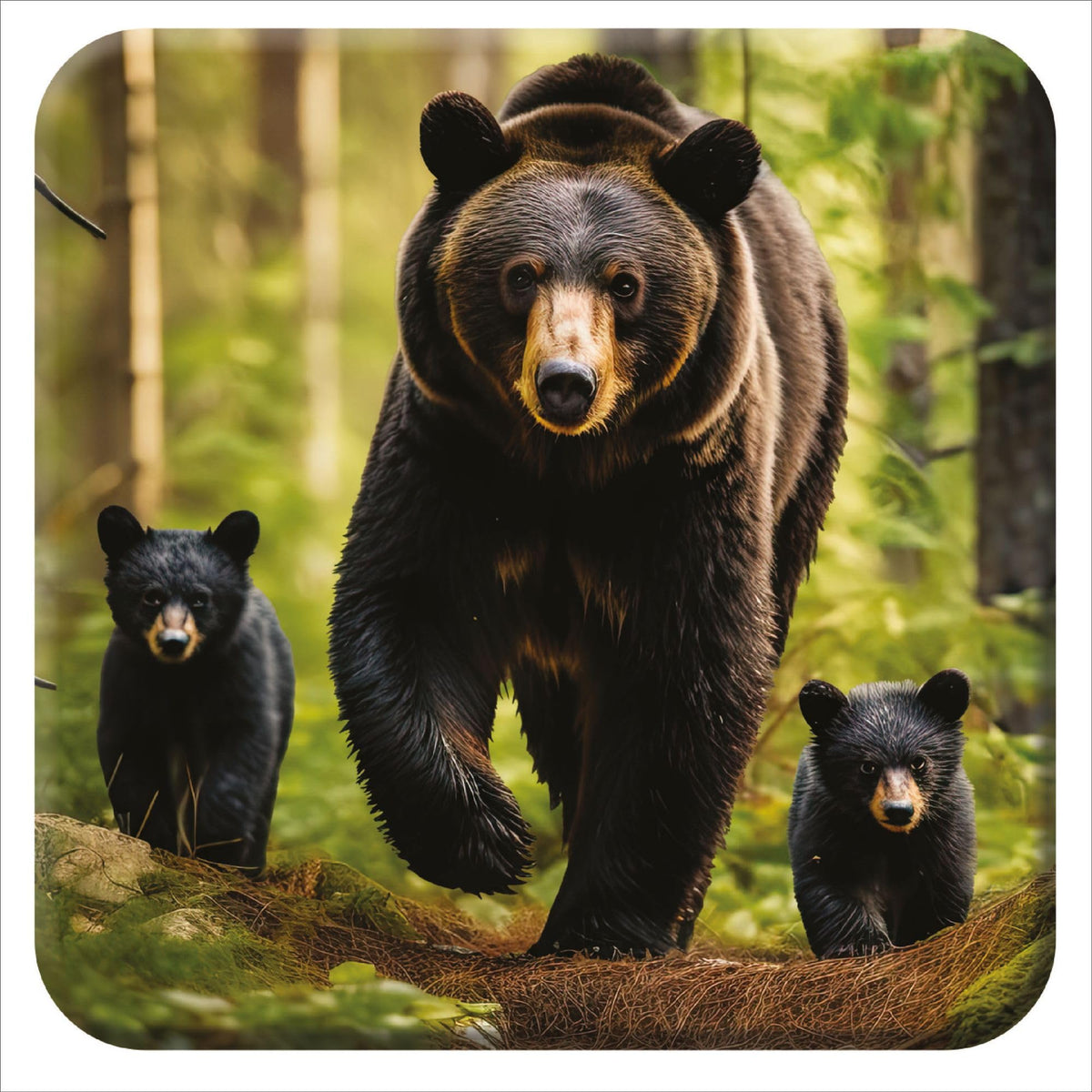 Black Bear 3D Coaster J26962
