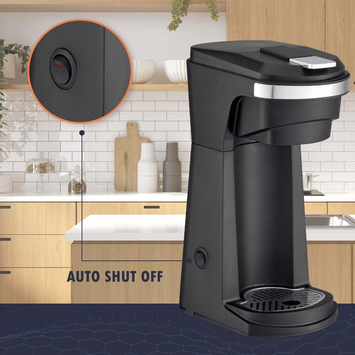 Single Serve Coffee Maker with Water Reservoir U528