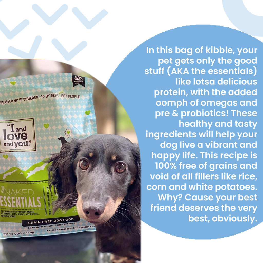 Chicken Duck Dry Dog Food 4lb Bag P88450