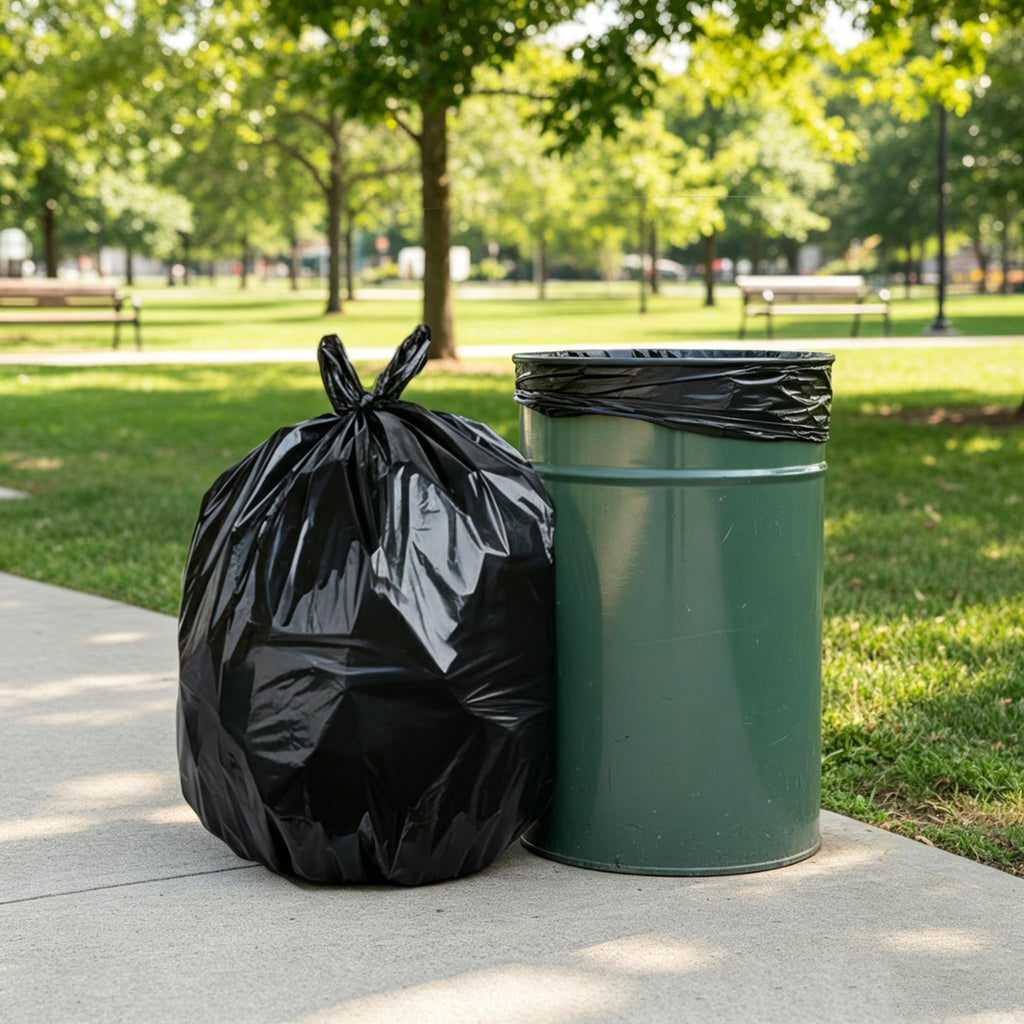 Black 55-60 Gallon Trash Bags Pack of 100 Z678018