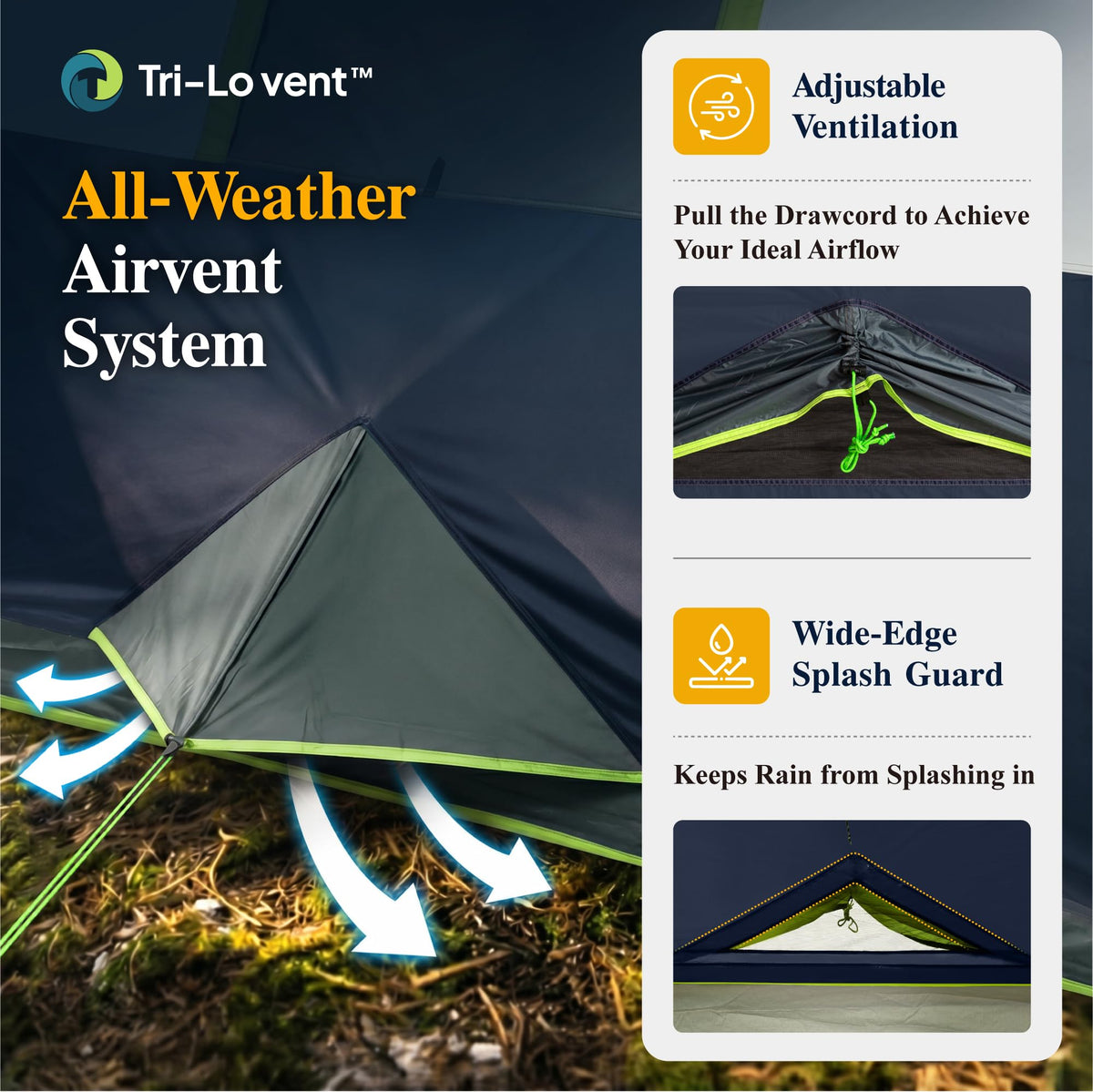 12 Person 3 Room Camping Tent with Rainfly I991