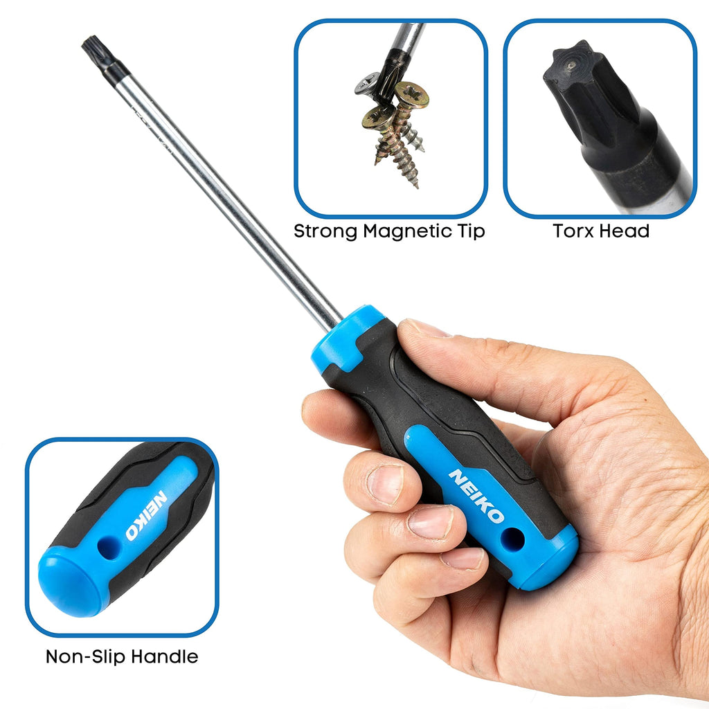 Magnetic Torx Screwdriver Set 12 Piece Chrome Vanadium Steel X35836