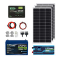 12V 100Ah LiFePO4 Solar Power Kit with 300W Mono Solar Panels G509