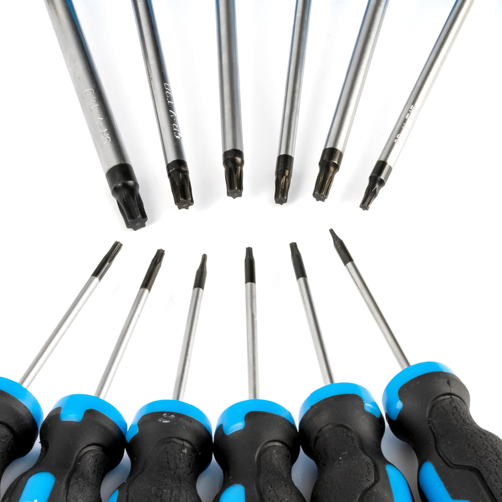 Magnetic Torx Screwdriver Set 12 Piece Chrome Vanadium Steel X35836