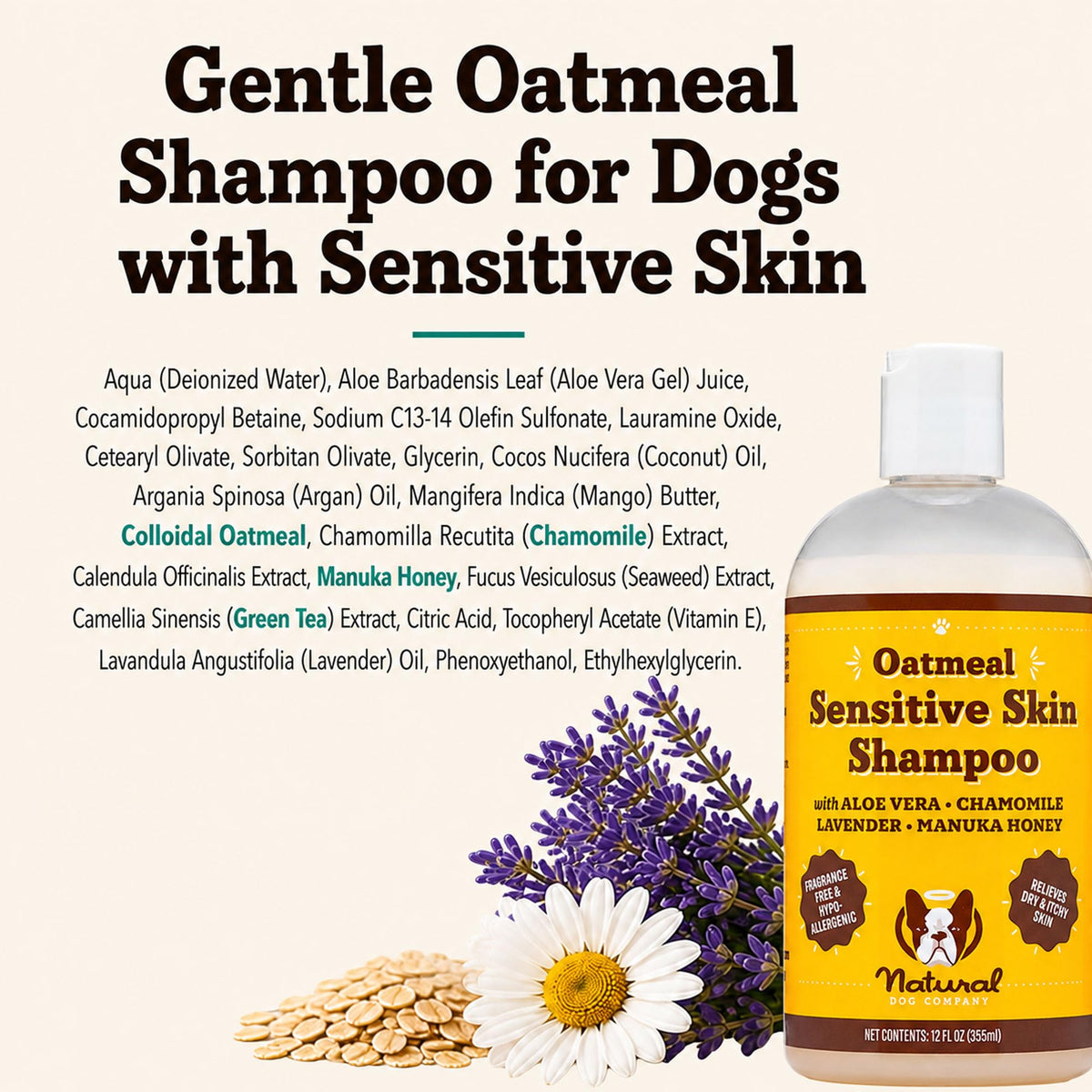 Sensitive Skin Dog Shampoo 12 oz R36311
