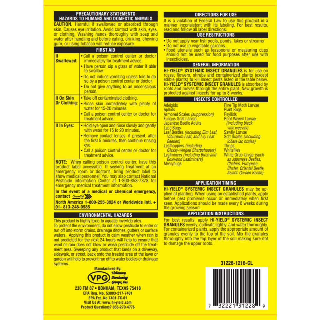 Systemic Insect Granules 1 lbs C327879